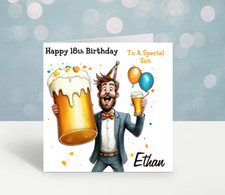 Personalised birthday card - personalised,