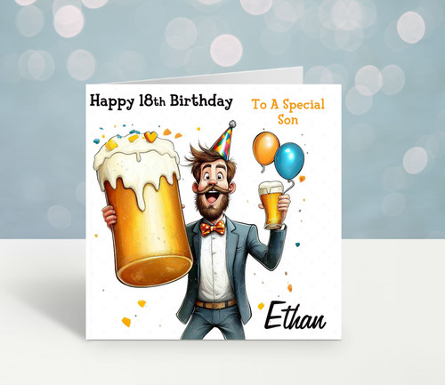 Personalised birthday card - personalised,