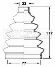 FIRST LINE FCB6068 Drive Shaft