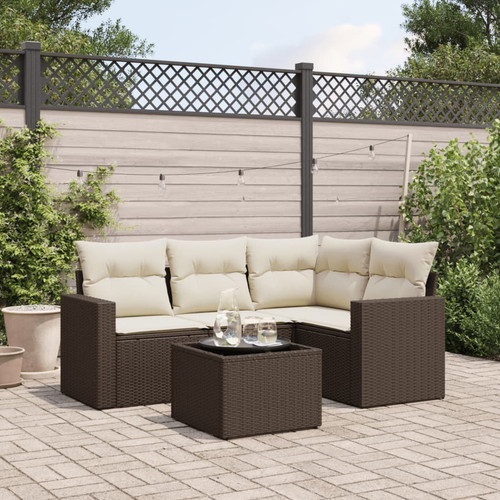 Garden sofa set brown - garden,