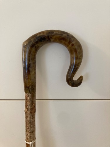 Mottled marbled resin crook - marbled,