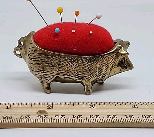 Vintage brass pig shaped - vintage,