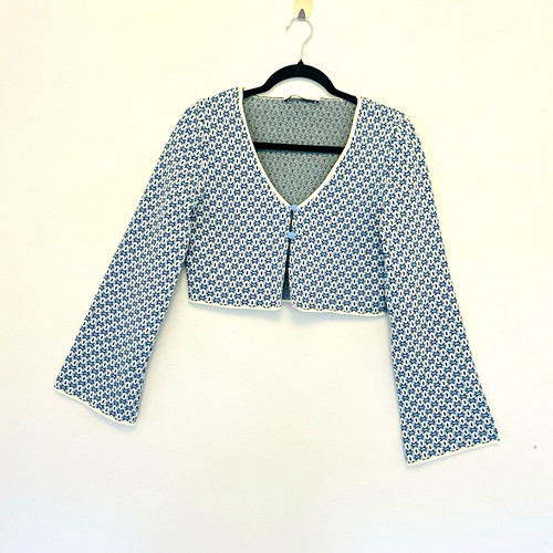 Zara blue cream - zara, blue/cream/black