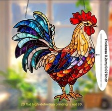 Chicken Suncatcher Stained