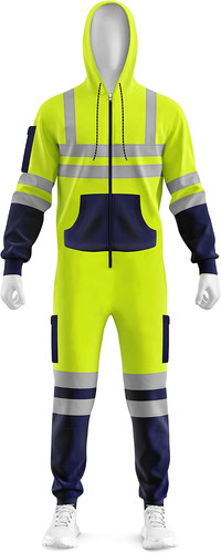 Men vis work coveralls - hi-vis,