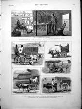 Old Afghanistan Field Telegraph Office Burmah Native Vehicles Oxen 18 Victorian