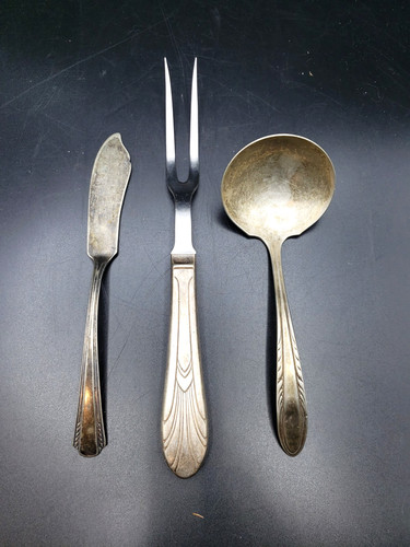 Vtg silverplate serving - 3,