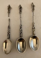 Three Old Dutch Silver Apostle