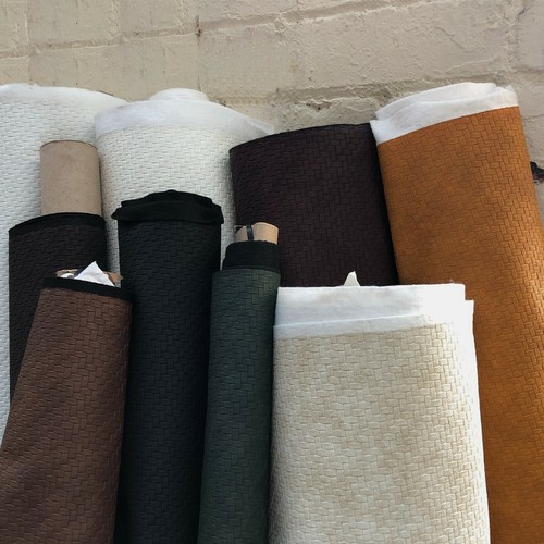 Basket weave vinyl faux - weave,