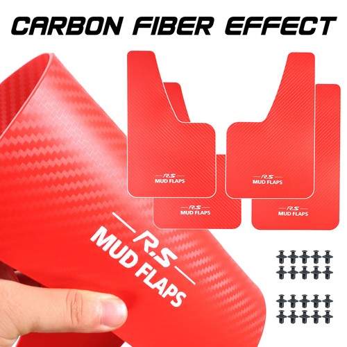 Red universal splash guards - 4x,