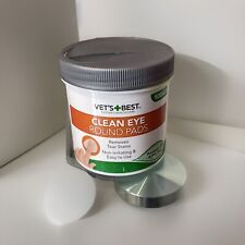 Dog Eye Pads VETS BEST Clean Eye Finger Pads Removes Tear Stains Easy Use 100pk