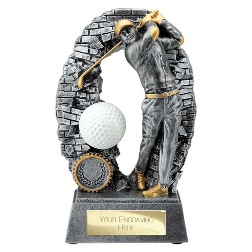 Golf trophies silver blast - silver,