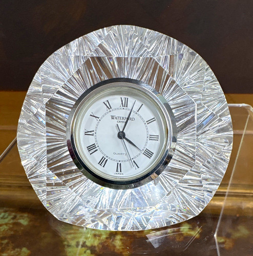 Waterford crystal desk clock - crystal,