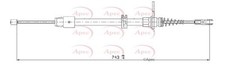 APEC Rear Brake Cable for