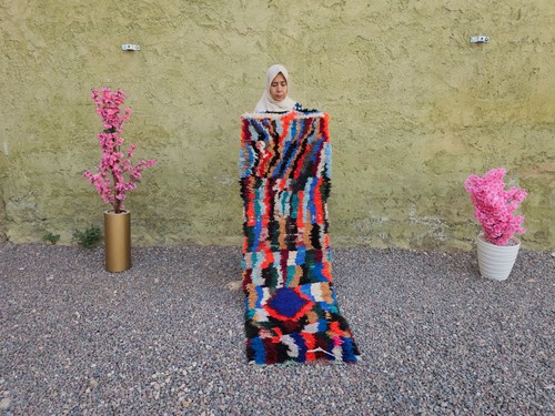 Moroccan berber rug colorful - berber,