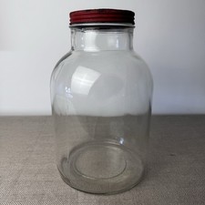 Large Clear Glass Storage Jar