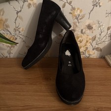 Gabor Comfort Black Nubuck