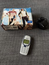 Nokia 3330 White Blue Mobile Phone Unlocked Fully Working New Battery VGC 3310