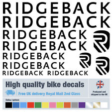 Ridgeback bike decals labels with free bike protection (26 pack) free delivery