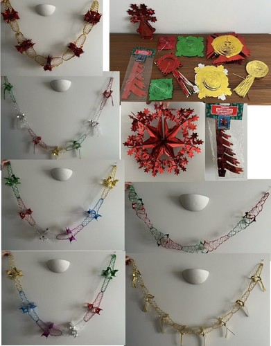 Christmas foil decorations - christmas,