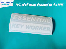 ESSENTIAL KEY WORKER NHS SHOP car/van/window/bumper support heroes vinyl sticker