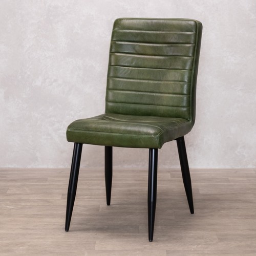 Pine green leather dining - pine,