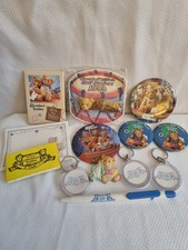 Cherished Teddies Mixed Collection Of Badges, Key Rings And Note Pad With Pen.
