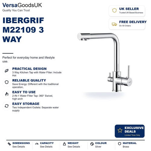 Way water filter - 3, tap