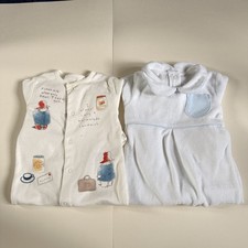 Paddington Bear & Blue Sleepsuits Upto 3 Months Baby Boys Bundle Excellent Used