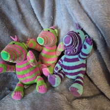 Vintage Fimbles 6" plush's x3