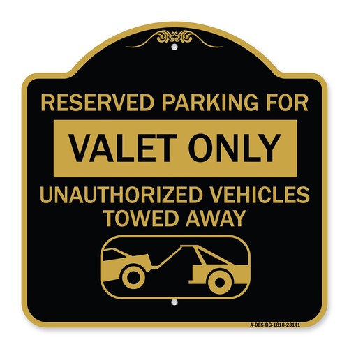 Reserved parking valet only - parking,