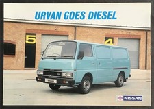 NISSAN URVAN DIESEL Commercial Sales Brochure Oct 1985 #S24 G1536.60m.10.85