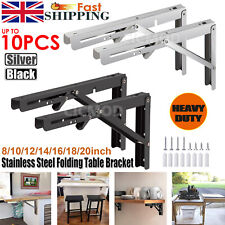 2-10x Folding Shelf Brackets