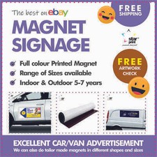 2x MAGNETIC SIGNS, SIGNAGE -