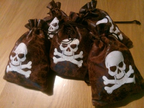 Faux leather pouch pirate - leather, of