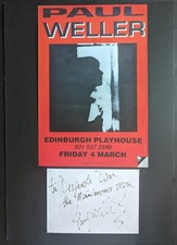 Paul Weller Signed & Mounted