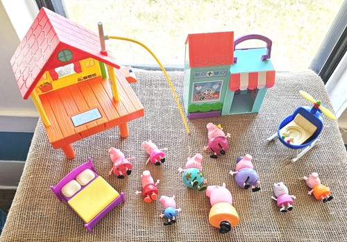 Peppa pig 14pc lot treehouse - peppa,