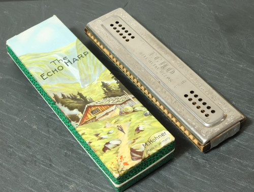 Vintage hohner echo harmonica - vintage,