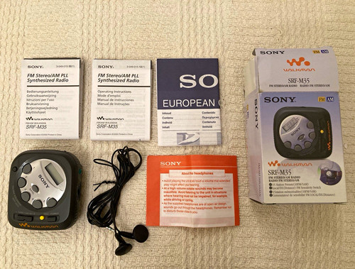 Vintage sony walkman - vintage, srf-m35