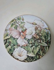 "White Bindweed Fairy" Festival of Flower Fairies plate by Border - C M Barker