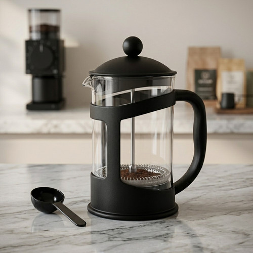 French press coffee maker - french,