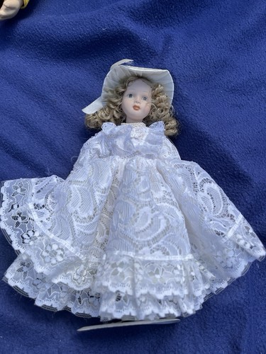 Vintage porcelain doll all - doll,