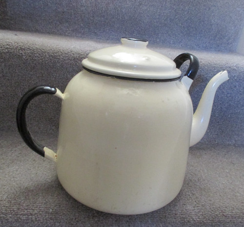 Enamel tea pot - pot, vintage