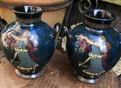 Vase antique edwardian - vase,