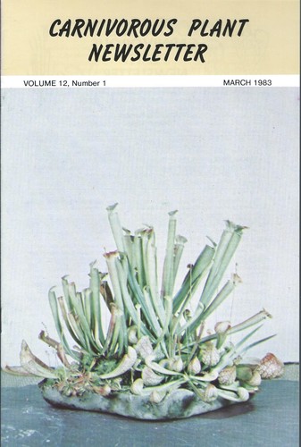 Carnivorous plant newsletter - plant,