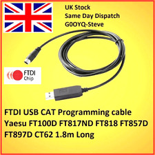 FTDI USB CAT Programming cable Yaesu FT100D FT817ND FT818 FT857D FT897D CT62 1.8