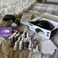 Blue Sky Nail Gel Polish Lamp And Kit. Bundle. Comes With Polish tips and glue