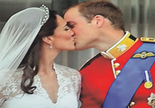 Royal wedding postcard iconic - royal,