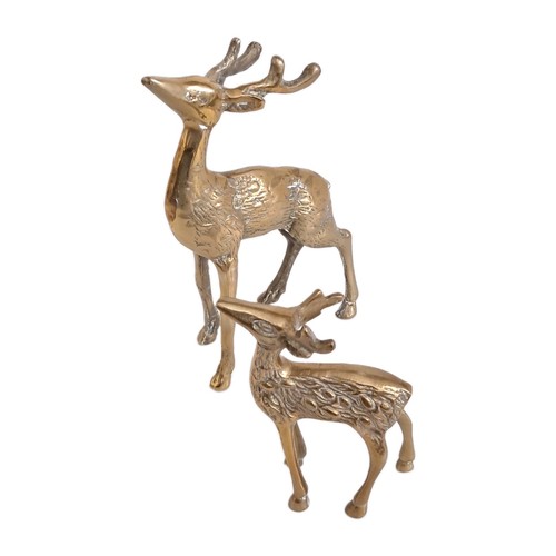 Vintage brass stag - vintage,