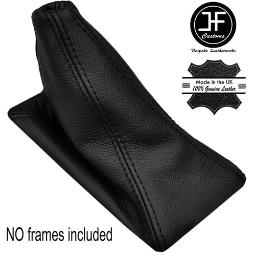 Black stitching manual leather - black,